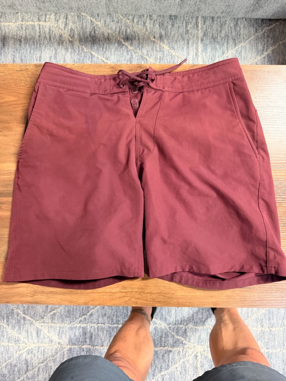 Ten Thousand Foundation shorts - Lined - 9” inseam - Maroon - Size Medium